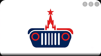 Корпоративный логотип официального дилера Jeep в Москве, минималистичный векторный символ на белом фоне